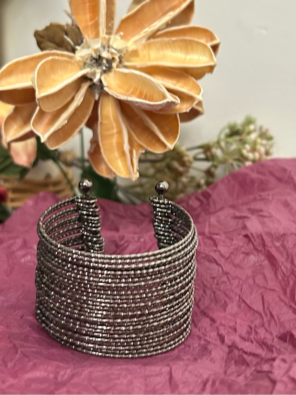 Handcrafted Multistrand Cuff Bracelet - Women's Jewelry